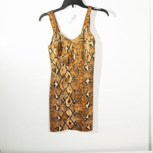 ZARA TRAFULUC Mini summer dress animal pattern Size -M